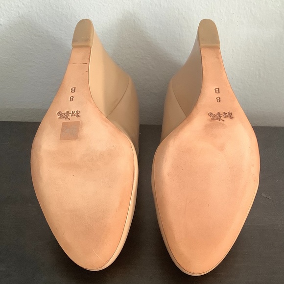 Coach “Rileigh” flats nude patent leather size 8 - Picture 2 of 6